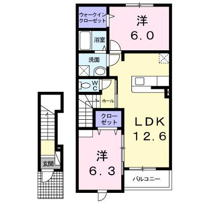 クラール・ブリーゼ 208【管理NO：1-018048001-02070】 ★家具家電は申し込み後に搬入します 2026年08月上旬入居可能の物件画像