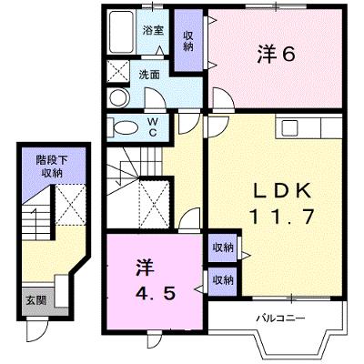 フローラ 203【管理NO：1-011661301-02030】 ★家具家電は申し込み後に搬入します★の物件画像