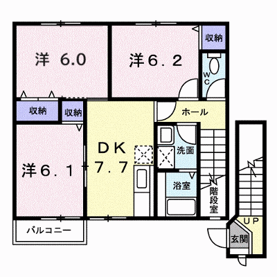 ジュネス９９Ｂ 202【管理NO：1-007809401-02020】 ★家具家電は申し込み後に搬入します★の物件画像