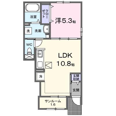 メゾン　サンフラワー　Ｂ 103【管理NO：1-027556902-01030】 ★家具家電は申し込み後に搬入します★の物件画像