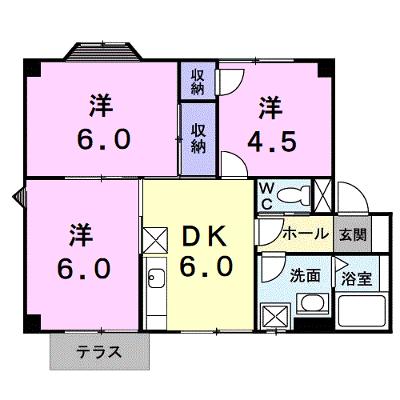 シャルマンハイムⅡ 102【管理NO：1-003075902-01020】 ★家具家電は申し込み後に搬入します★の物件画像