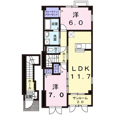 ローレルＢ 203【管理NO：1-012997702-02030】 ★家具家電は申し込み後に搬入します 2026年10月下旬入居可能の物件画像