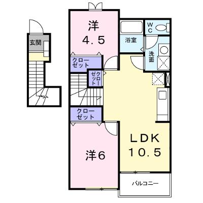 カーサ　光Ｂ 202【管理NO：1-011998702-02020】 ★家具家電は申し込み後に搬入します★の物件画像