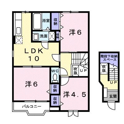 ファミールＴＡ 201【管理NO：1-012007001-02010】 ★家具家電は申し込み後に搬入します★の物件画像