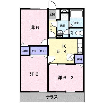 サンフラワー 102【管理NO：1-009635701-01020】 ★家具家電は申し込み後に搬入します★の物件画像