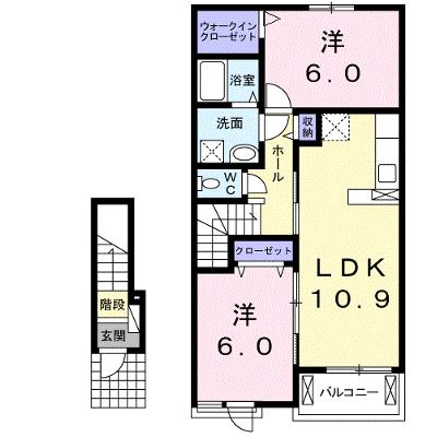 グリーンガーデン 203【管理NO：1-023332301-02030】 ★家具家電は申し込み後に搬入します★ ★2026年09月中旬入居可能★の物件画像