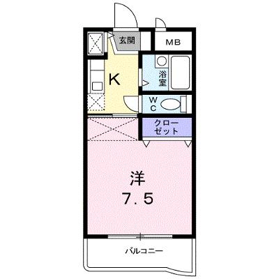 ＭＡＩＳＯＮ　ＪＥＵＮＥＳＳＥ 104【管理NO：1-011591801-01040】 ★家具家電は申し込み後に搬入します★ ★2026年08月下旬入居可能★の物件画像