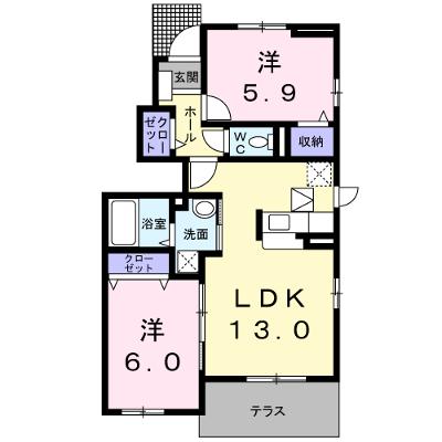 ジェルメ 101【管理NO：1-016611901-01010】 ★家具家電は申し込み後に搬入します★ ★2026年10月上旬入居可能★の物件画像