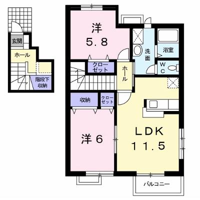 サンハイムＭⅡ 201【管理NO：1-009382902-02010】 ★家具家電は申し込み後に搬入します★の物件画像