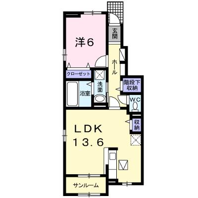 ｓｕｎｎｙ　ｍａｉｓｏｎ　Ⅱ 103【管理NO：1-025349302-01030】 ★家具家電は申し込み後に搬入します★の物件画像