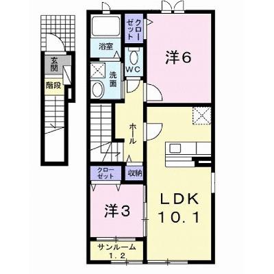 パッシオ 201【管理NO：1-020488801-02010】 ★家具家電は申し込み後に搬入します★の物件画像