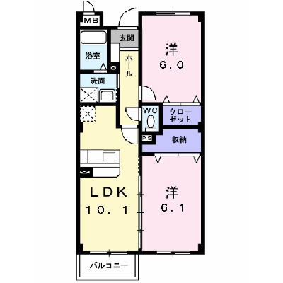 ルネサンス　サルタＢ 305【管理NO：1-013689502-03040】 ★家具家電は申し込み後に搬入します★の物件画像