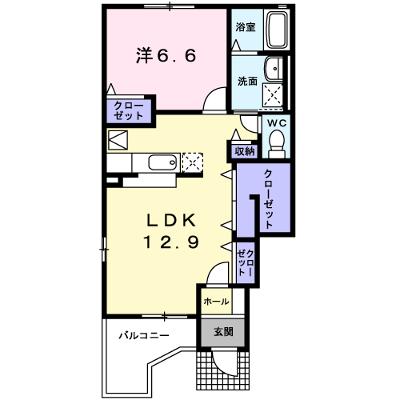 サニー＆リブⅠ 101【管理NO：1-015001901-01010】 ★家具家電は申し込み後に搬入します 2026年09月中旬入居可能の物件画像