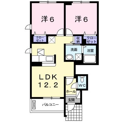 フルールⅠ 101【管理NO：1-017036701-01010】 ★家具家電は申し込み後に搬入します★ ★2026年10月中旬入居可能★の物件画像