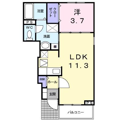 メゾン・アルカンシエル 103【管理NO：1-015628401-01030】 ★家具家電は申し込み後に搬入します 2026年08月下旬入居可能の物件画像