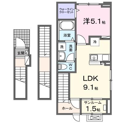 ライズひまわり 301【管理NO：1-028396001-03010】 ★家具家電は申し込み後に搬入します 2026年12月上旬入居可能の物件画像
