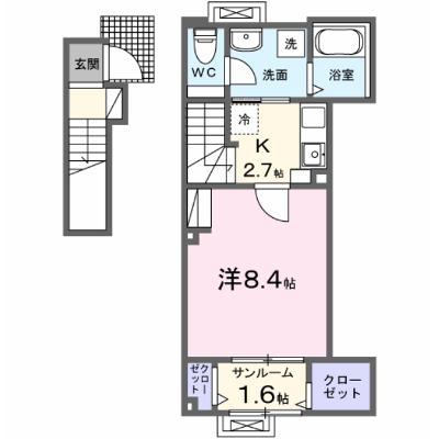 ライズひまわり 202【管理NO：1-028396001-02020】 ★家具家電は申し込み後に搬入します 2026年12月上旬入居可能の物件画像