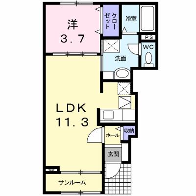 フラッツ・サンモール 101【管理NO：1-015825201-01010】 ★家具家電は申し込み後に搬入します 2026年09月上旬入居可能の物件画像