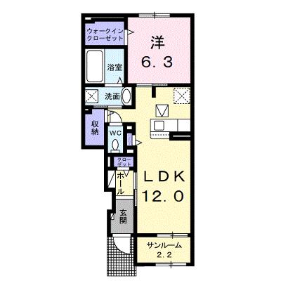 コスモス若槻 104【管理NO：1-027396201-01040】 ★家具家電は申し込み後に搬入します★ ★2026年09月中旬入居可能★の物件画像
