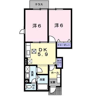 アーネストⅡ 101【管理NO：1-011963202-01010】 ★家具家電は申し込み後に搬入します 2026年09月中旬入居可能の物件画像
