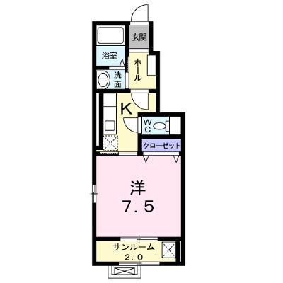 ノーブル　ウィング 102【管理NO：1-021208301-01020】 ★家具家電は申し込み後に搬入します 2026年08月下旬入居可能の物件画像