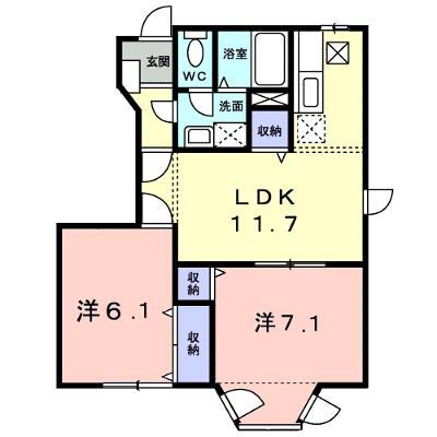プリムヴェールⅠ 101【管理NO：1-009409501-01010】 ★家具家電は申し込み後に搬入します 2026年07月下旬入居可能の物件画像