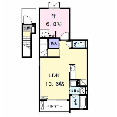 カーサ　ベーネ 203【管理NO：1-018134301-02030】 ★家具家電は申し込み後に搬入します 2026年09月中旬入居可能の物件画像