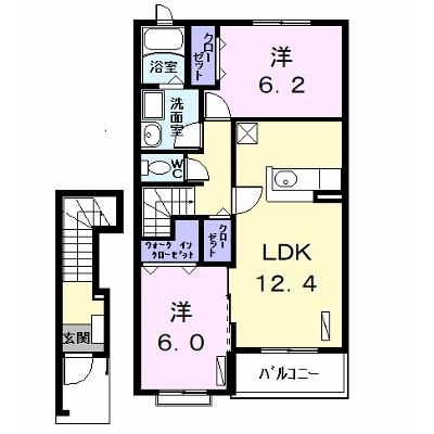 カルムメゾン 202【管理NO：1-014068001-02020】 ★家具家電は申し込み後に搬入します★ ★2026年08月下旬入居可能★の物件画像