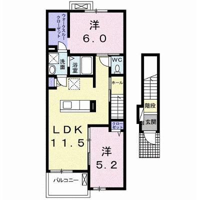 ルナ・ソレイユⅡ 203【管理NO：1-025266102-02030】 ★家具家電は申し込み後に搬入します★の物件画像