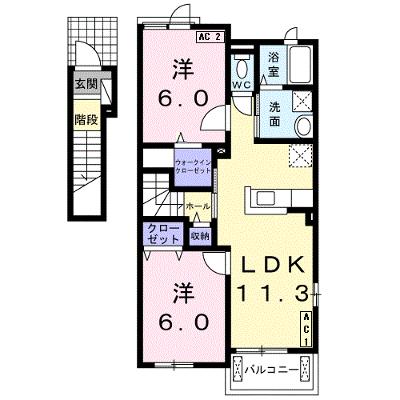 アリアⅡ 201【管理NO：1-018451001-02010】 ★家具家電は申し込み後に搬入します 2026年10月中旬入居可能の物件画像