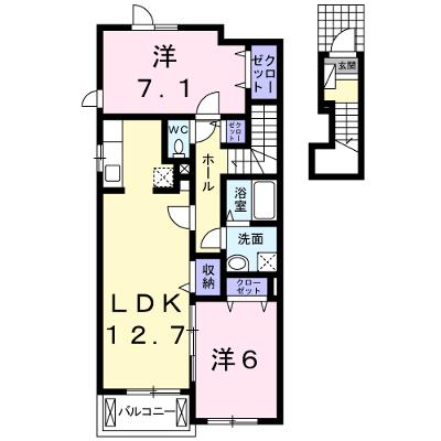 エアリーレジデンス 206【管理NO：1-018213601-02050】 ★家具家電は申し込み後に搬入します 2026年08月下旬入居可能の物件画像