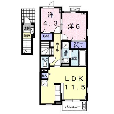 ラ・ヴィーユⅡ 201【管理NO：1-023994401-02010】 ★家具家電は申し込み後に搬入します★ ★2026年09月中旬入居可能★の物件画像