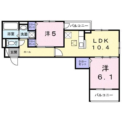 ヒカルサ和歌山城北サウス 205【管理NO：1-028559501-02040】 ★家具家電は申し込み後に搬入します★ ★2026年12月下旬入居可能★の物件画像