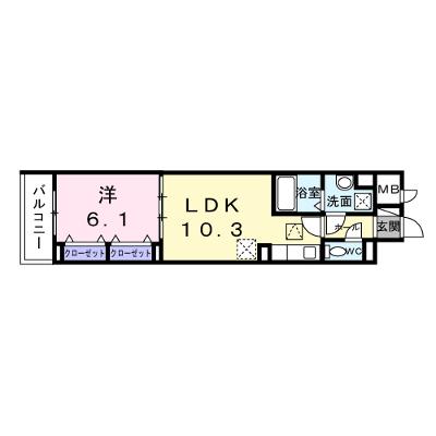 ヒカルサ和歌山城北ノース 102【管理NO：1-028559401-01020】 ★家具家電は申し込み後に搬入します★ ★2026年12月下旬入居可能★の物件画像