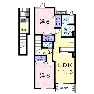 リアンフォール　Ⅰ 202【管理NO：1-015325501-02020】 ★家具家電は申し込み後に搬入します★ ★2026年09月上旬入居可能★の物件画像