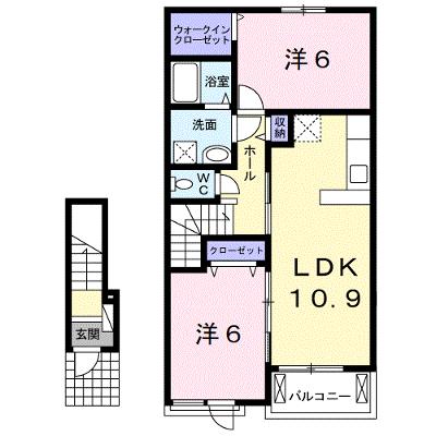 ポルタ　カローレ 203【管理NO：1-024650801-02030】 ★家具家電は申し込み後に搬入します 2026年08月下旬入居可能の物件画像