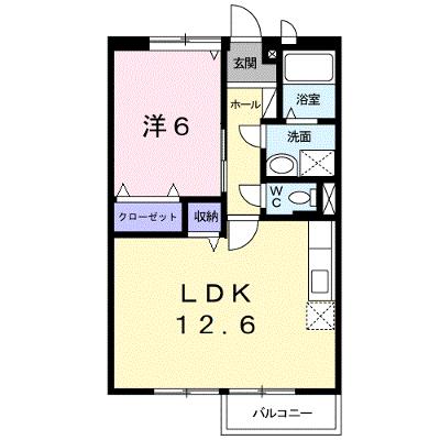 シャルム岩出 206【管理NO：1-005172801-02050】 ★家具家電は申し込み後に搬入します★の物件画像