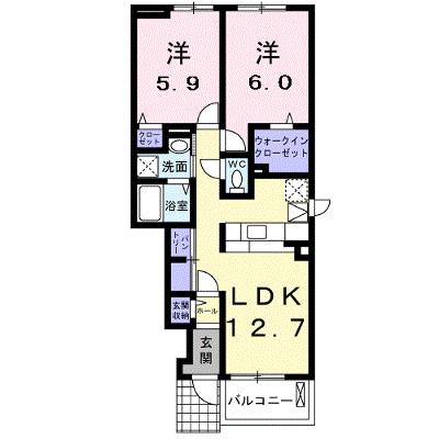 アジュール岩出 106【管理NO：1-022257201-01050】 ★家具家電は申し込み後に搬入します 2026年10月中旬入居可能の物件画像