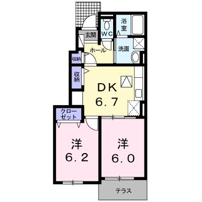 モーント　シャインＤ 102【管理NO：1-019457401-01020】 ★家具家電は申し込み後に搬入します★の物件画像