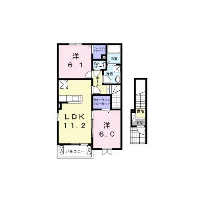 リアン 201【管理NO：1-023021201-02010】 ★家具家電は申し込み後に搬入します★ ★2026年10月中旬入居可能★の物件画像