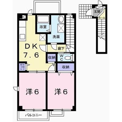 グリュッククレー　Ｂ棟 203【管理NO：1-013049702-02030】 ★家具家電は申し込み後に搬入します 2026年09月中旬入居可能の物件画像