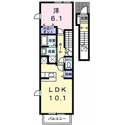 ベル　フィオーレ　Ⅱ 202【管理NO：1-015205502-02020】 ★家具家電は申し込み後に搬入します★ ★2026年09月上旬入居可能★の物件画像