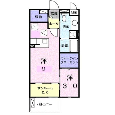ネオメゾン 102【管理NO：1-015220601-01020】 ★家具家電は申し込み後に搬入します★の物件画像