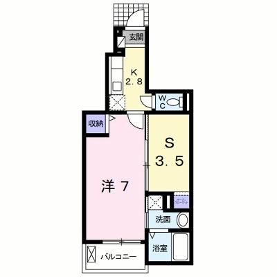 パストラル　レーンＡ 102【管理NO：1-020941801-01020】 ★家具家電は申し込み後に搬入します 2026年09月上旬入居可能の物件画像