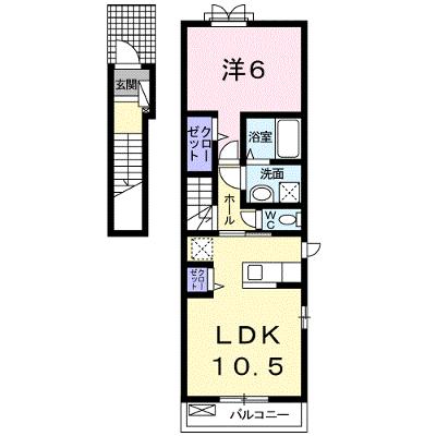 ランコント・リヤンＢ 201【管理NO：1-018917702-02010】 ★家具家電は申し込み後に搬入します★ ★2026年08月下旬入居可能★の物件画像
