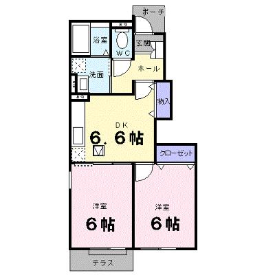 リバニッシュＢ 104【管理NO：1-012748902-01040】 ★家具家電は申し込み後に搬入します 2026年08月下旬入居可能の物件画像
