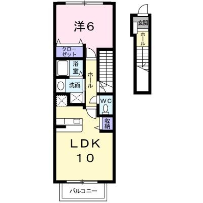 メゾン南 203【管理NO：1-014368901-02030】 ★家具家電は申し込み後に搬入します★の物件画像
