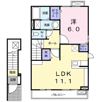 プラシード・カーサ 204【管理NO：1-016496001-02040】 ★家具家電は申し込み後に搬入します★ ★2026年09月上旬入居可能★の物件画像