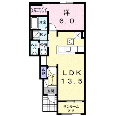 エレガンシア 102【管理NO：1-020669301-01020】 ★家具家電は申し込み後に搬入します 2026年10月上旬入居可能の物件画像