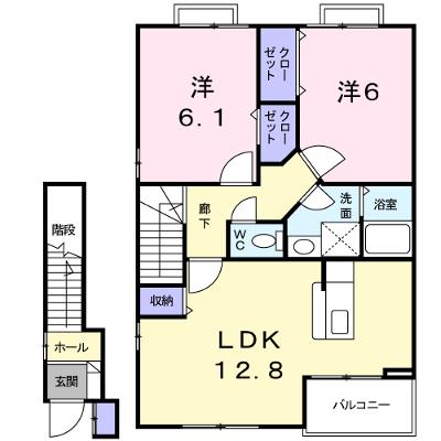エスポワールⅡ 201【管理NO：1-014148601-02010】 ★家具家電は申し込み後に搬入します★ ★2026年09月上旬入居可能★の物件画像
